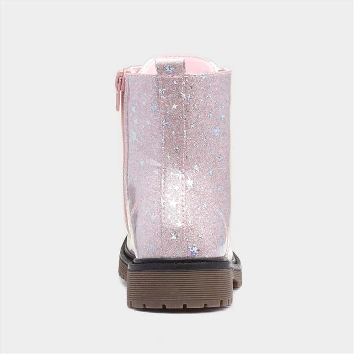 Lilley Junior Leanne Kids Pink Glitter Boot - Image 3