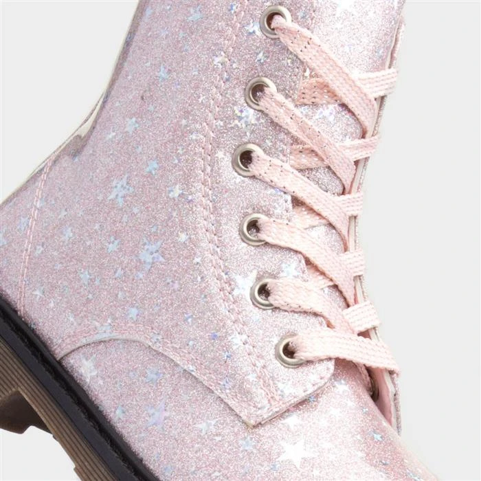 Lilley Junior Leanne Kids Pink Glitter Boot - Image 4