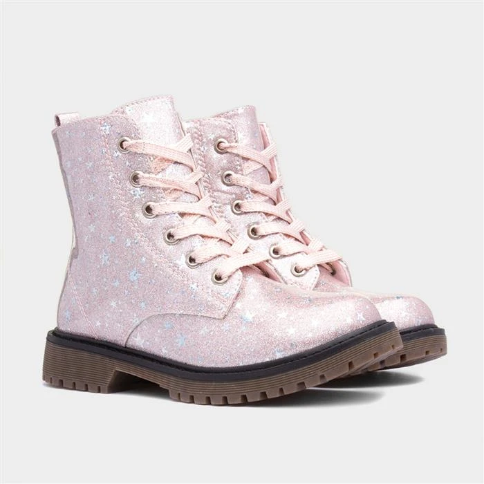 Lilley Junior Leanne Kids Pink Glitter Boot - Image 5