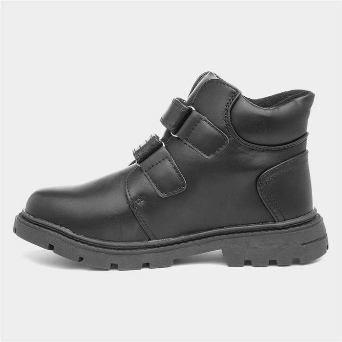 Trux Boys Black Easy Fasten Ankle Boot - Image 2