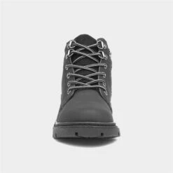 Trux Kids Lace Up Ankle Boot In Black