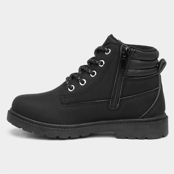 Trux Boys Black Lace Up Ankle Boot - Image 2