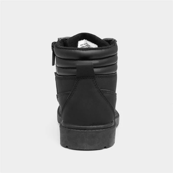 Trux Boys Black Lace Up Ankle Boot - Image 3