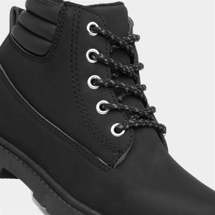 Trux Boys Black Lace Up Ankle Boot - Image 4