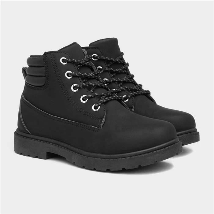 Trux Boys Black Lace Up Ankle Boot - Image 5
