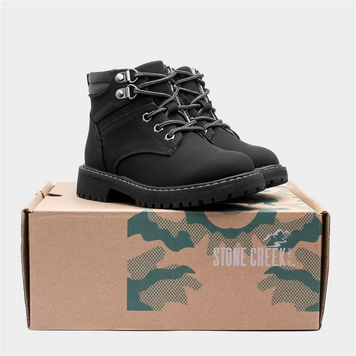 Stone Creek Junior Jonathan Boys Black Boot - Image 5