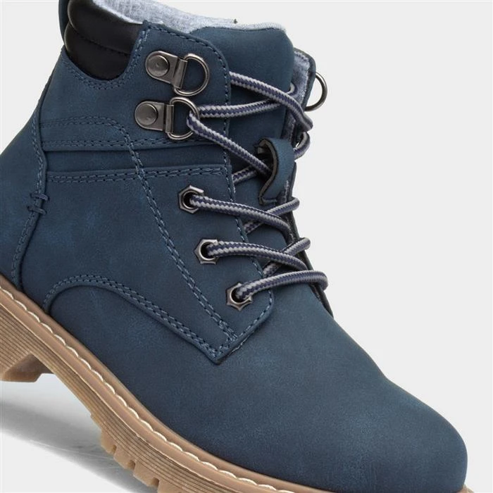 Stone Creek Junior Jonathan Boys Navy Ankle Boot - Image 4