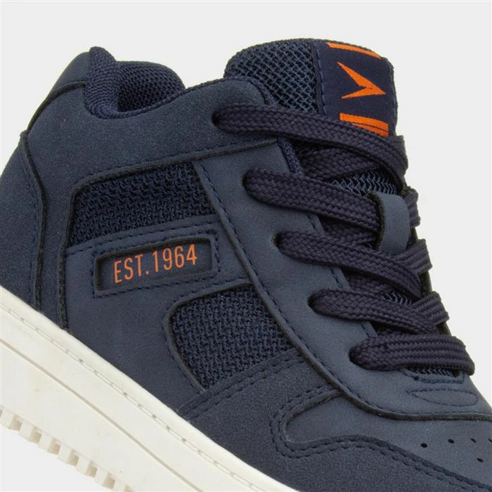 Osaga Richie Kids Navy Lace Up Trainer - Image 4