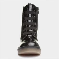 Heavenly Feet Rainbow Girls Black Glitter Boot