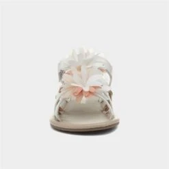Walkright Girls White & Pink Floral Sandal