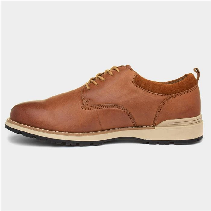 Hush Puppies Dylan Mens Tan Lace Up Shoe - Image 2