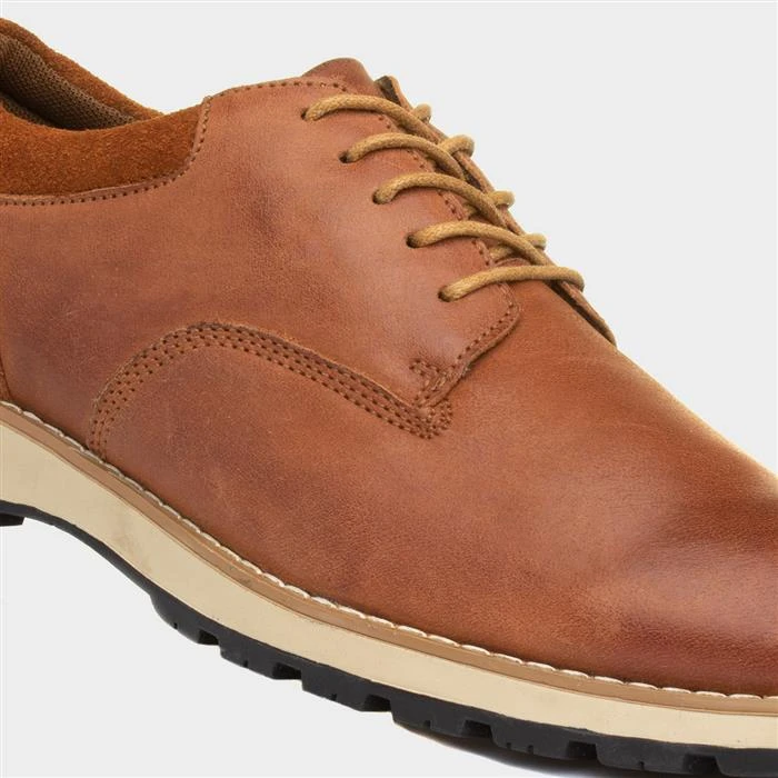 Hush Puppies Dylan Mens Tan Lace Up Shoe - Image 4
