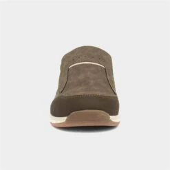 Relife Rob Mens Taupe Slip On Casual Shoe