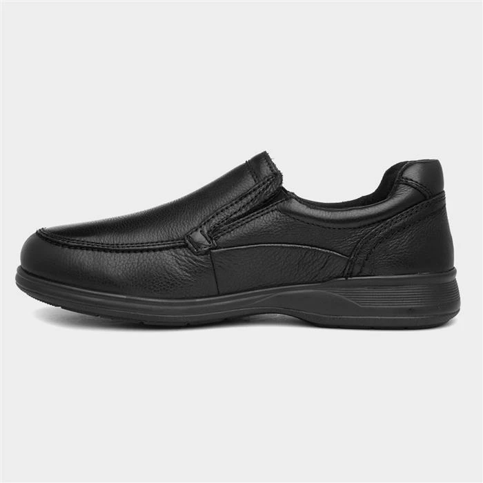 Comfy Steps Baron Men's Black Leather Shoe - Image 2