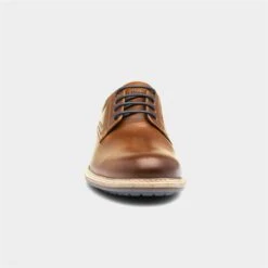 Hush Puppies Lynton Mens Tan Leather Shoe