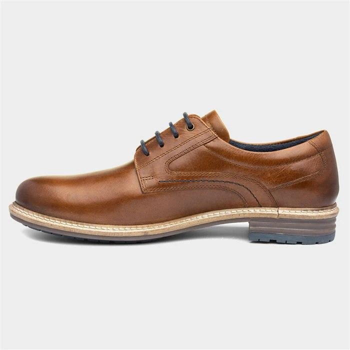 Hush Puppies Lynton Mens Tan Leather Shoe - Image 2