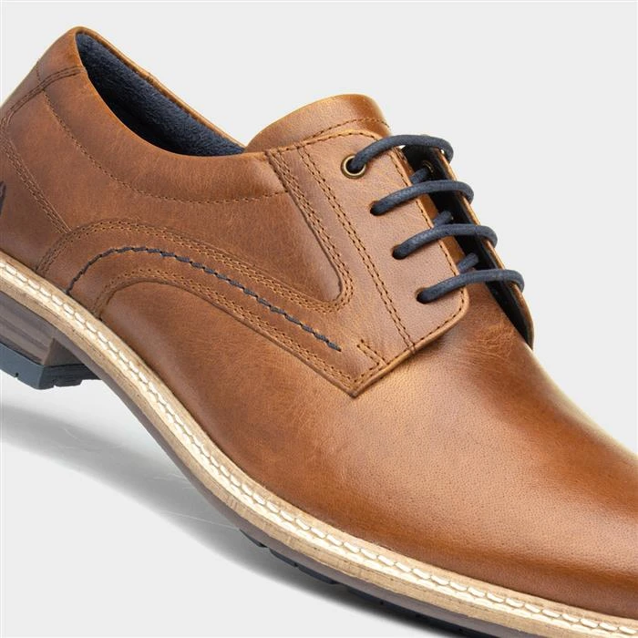 Hush Puppies Lynton Mens Tan Leather Shoe - Image 4