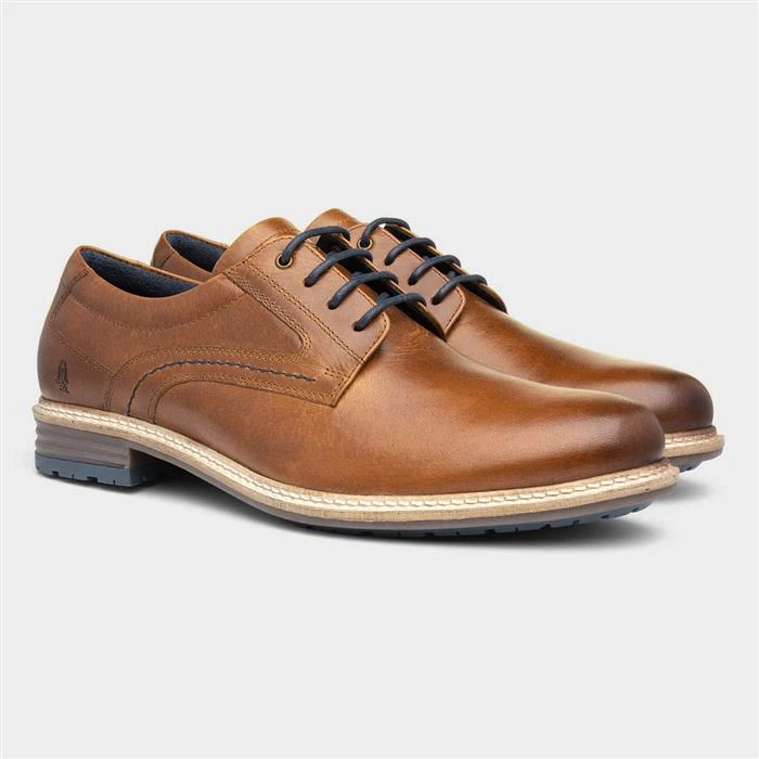 Hush Puppies Lynton Mens Tan Leather Shoe - Image 5