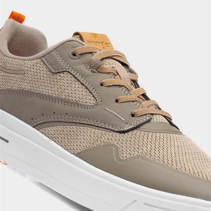 Wrangler Jacky Mens Khaki Green Casual Shoe - Image 4