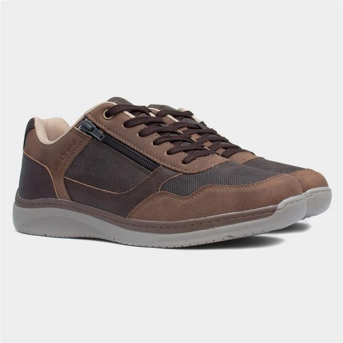 Comfy Steps Rick Mens Brown Casual Shoe - Image 5