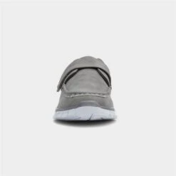 Cushion Walk Greg Mens Grey Easy Fasten Shoe