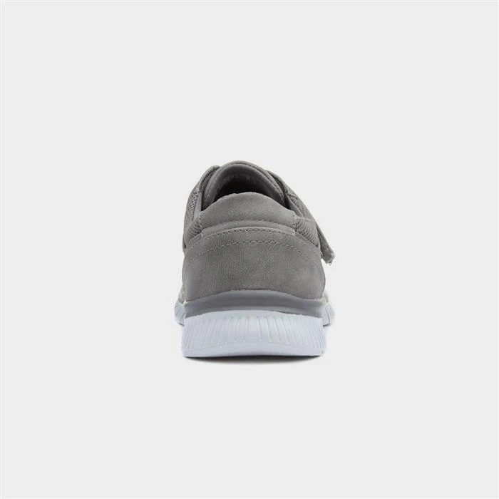 Cushion Walk Greg Mens Grey Easy Fasten Shoe - Image 3
