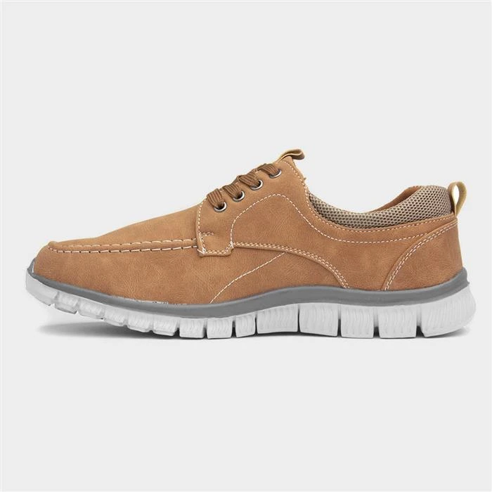 Cushion Walk Harry Mens Tan Lace Up Shoe - Image 2
