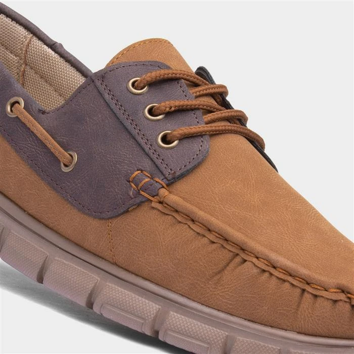 Cushion Walk Ant Mens Tan Casual Boat Shoe - Image 4