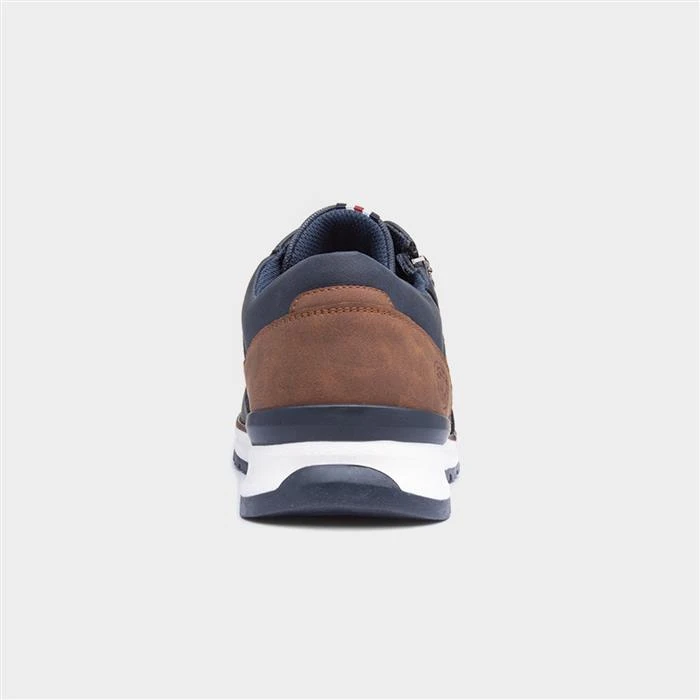 Relife Casey Mens Navy And Brown Casual Shoes - Image 3