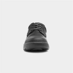 Hush Puppies Olson Mens Black Leather Lace Up Shoe