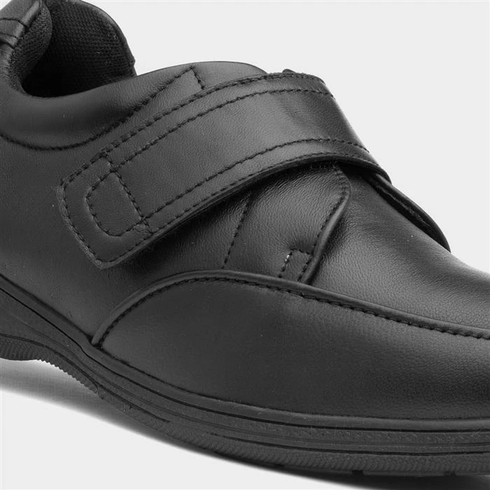 Comfy Steps Matt Mens Black Leather Shoe - Image 4