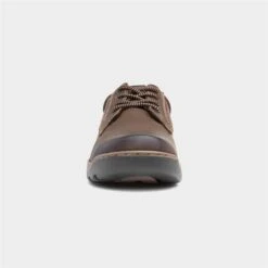 Hush Puppies Olson Mens Brown Leather Lace Up Shoe