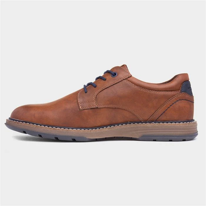 Relife Mikey Mens Tan Lace Up Shoe - Image 2