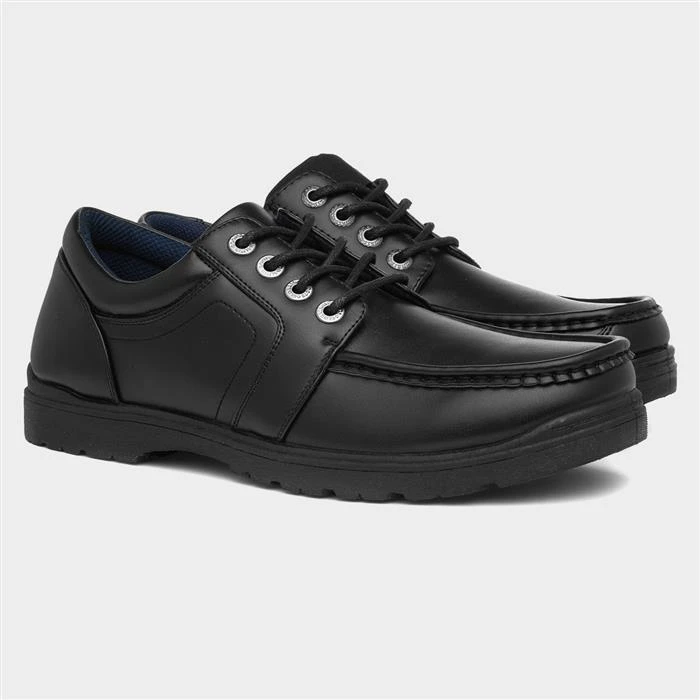Urban Territory Ben Mens Lace Up Shoe In Black - Image 5
