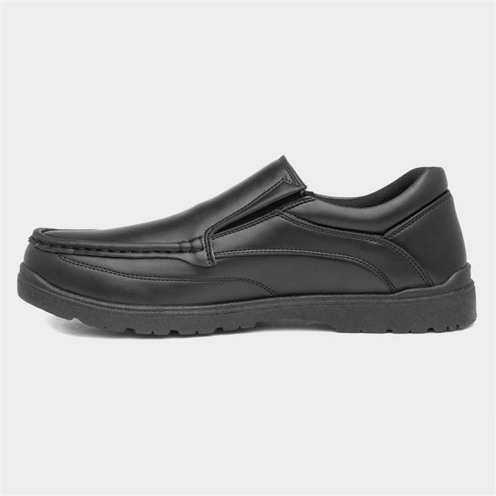 Urban Territory Brian Mens Black Slip On Shoe - Image 2
