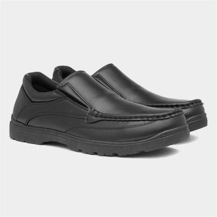 Urban Territory Brian Mens Black Slip On Shoe - Image 5
