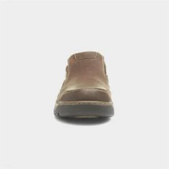 Hush Puppies Jasper Mens Brown Leather Shoe