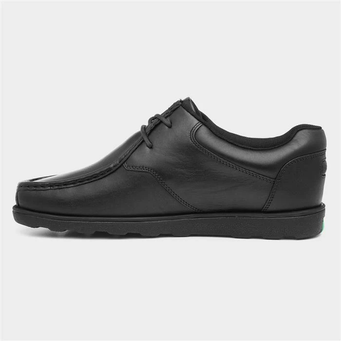Kickers Fragma Mens Black Leather Lace Up Shoe - Image 2