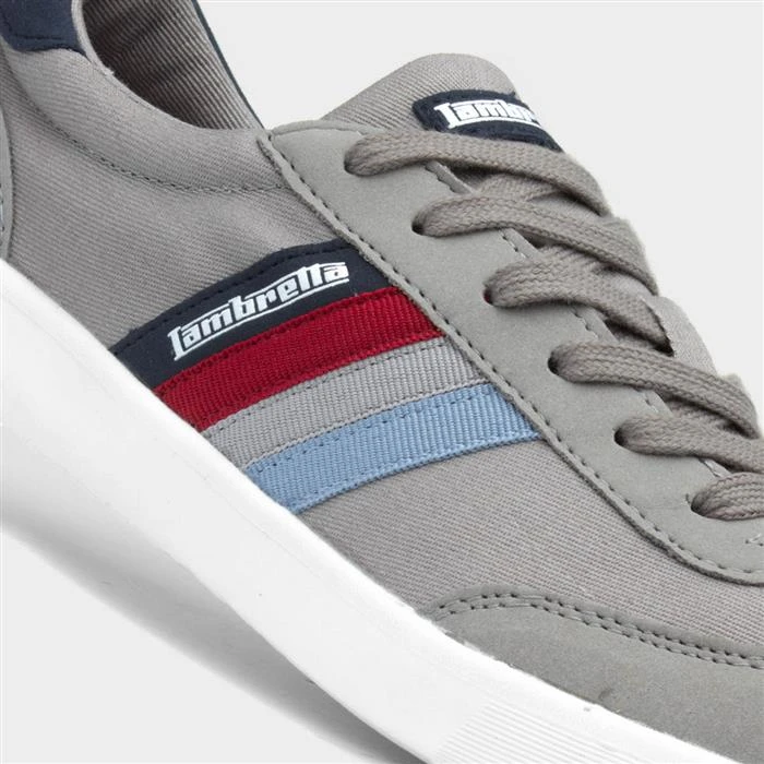 Lambretta Vulkan Grey Mens Casual Shoe - Image 4