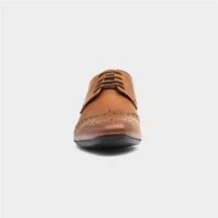 Catesby Luke Mens Tan Lace Up Leather Brogue