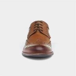 Silver Street Milton Mens Tan Leather Brogue Shoe