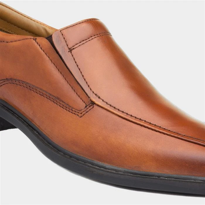 Easy Flex Gypsum Mens Tan Leather Shoe - Image 4