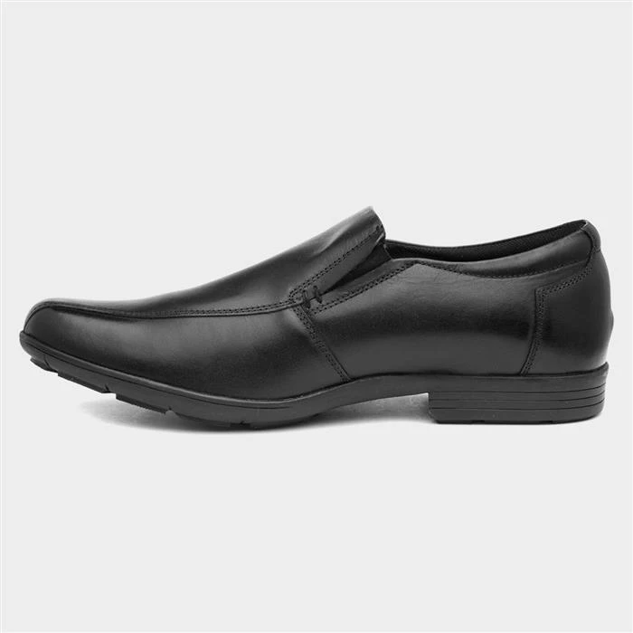 Pod Tyrone Mens Black Leather Shoe - Image 2