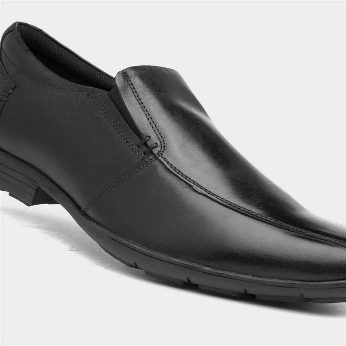 Pod Tyrone Mens Black Leather Shoe - Image 4