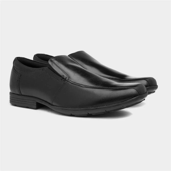 Pod Tyrone Mens Black Leather Shoe - Image 5