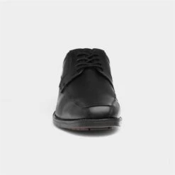Hush Puppies Hackney Mens Black Leather Shoe