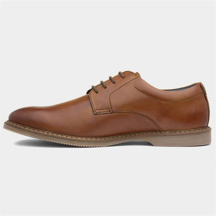 Red Level Mens Tan Leather Lace Up Shoe - Image 2
