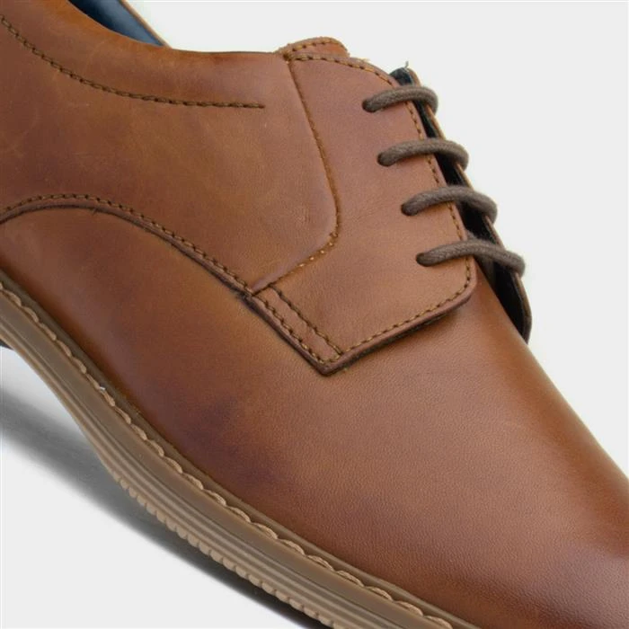 Red Level Mens Tan Leather Lace Up Shoe - Image 4