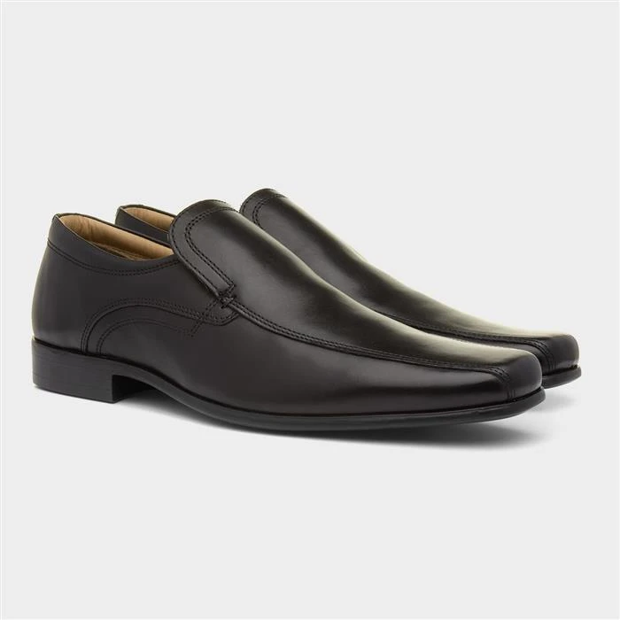 Red Tape Ulster Mens Leather Slip On Shoe In Black - Image 5