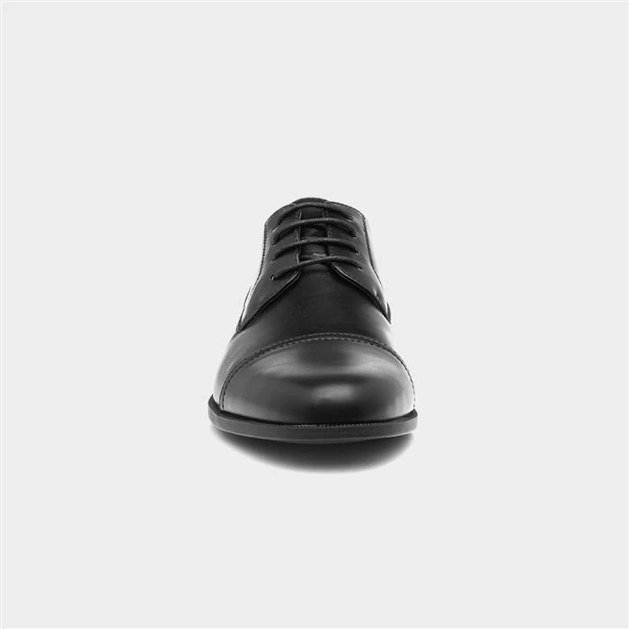 Beckett Byrne Mens Black Gibson Style Lace Up Shoe